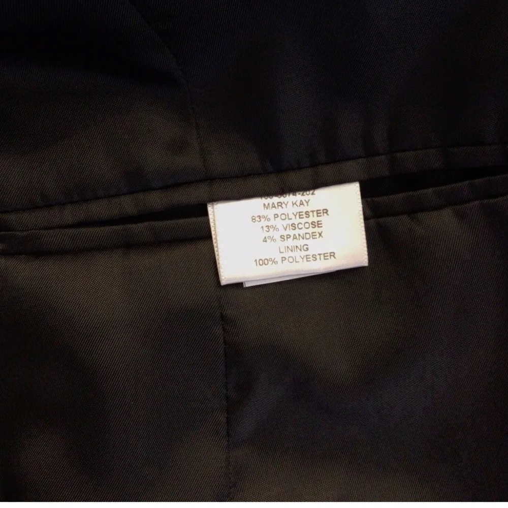 Vintage Mary Kay by Twinhill Red Womens Blazer Jacket Size Medium - Picture 8 of 9